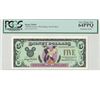 Image 1 : 1998 $5 Goofy Disney Dollar PCGS 64PPQ