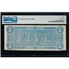 Image 2 : 1864 $5 T-69 Confederate PMG 50PQ