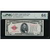 Image 1 : 1928A $5 Legal Tender Note PMG 64EPQ
