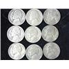 Image 1 : 9 Assorted Jefferson War Nickels (35% Silver)