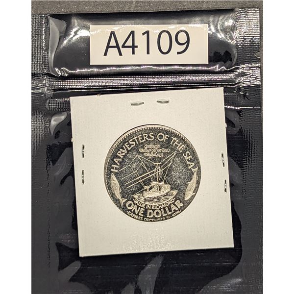 Richmond BC Centennial Dollar 1979 (A4109)