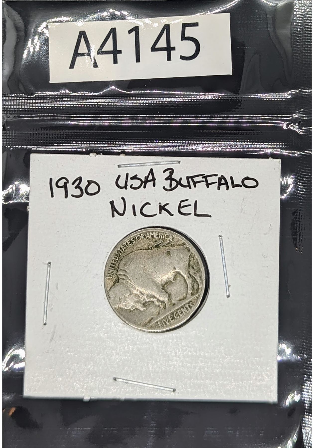 1930’s USA Buffalo Nickel Coin Earrings – Sterling Silver French Hooks, Vintage Classic