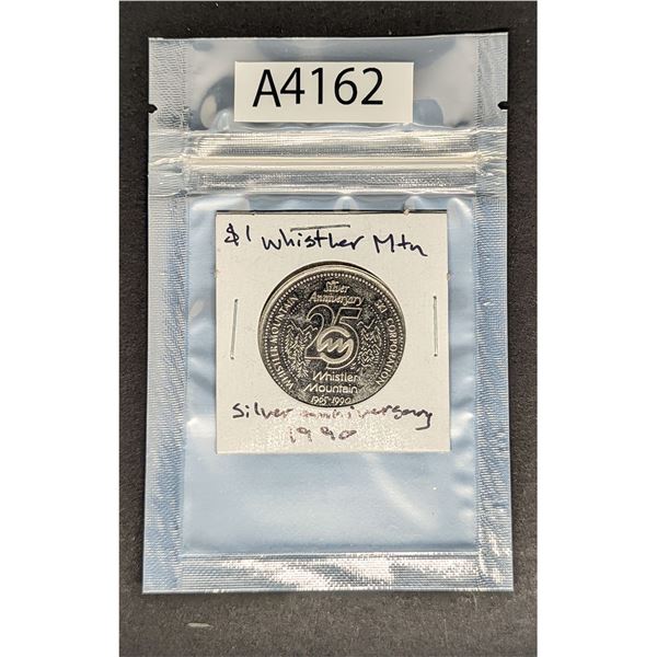 Whistler Mountain Silver Anniversary Dollar 1990 (A4162)