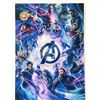 Image 1 : Avengers Robert Downey Jr. and Elizabeth Olsen signed mini movie poster