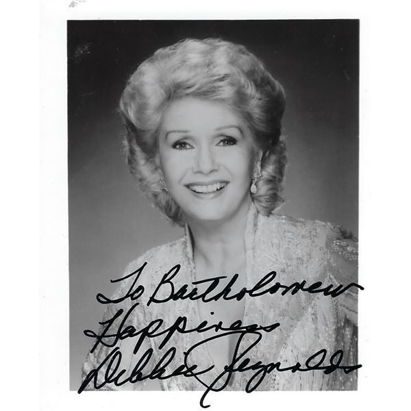 Debbie Reynolds signed photo