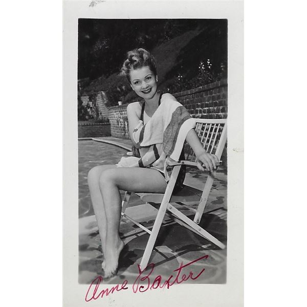 All About Eve Anne Baxter signed photo