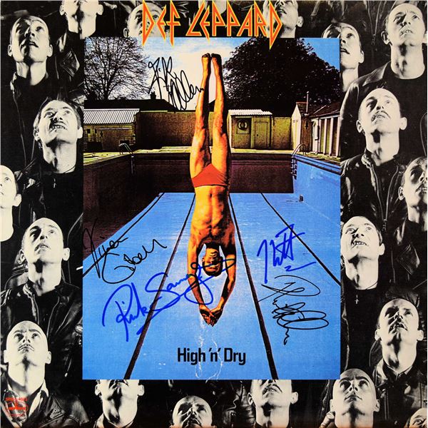Def Leppard signed High 'n' Dry album