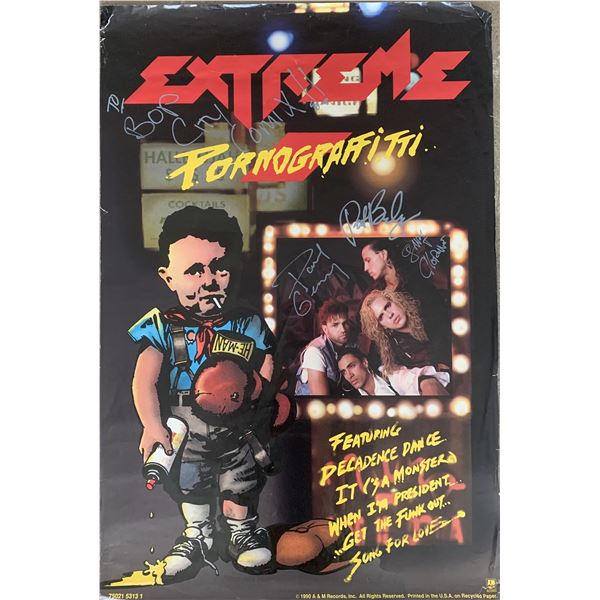 Extreme Pornograffitti signed poster