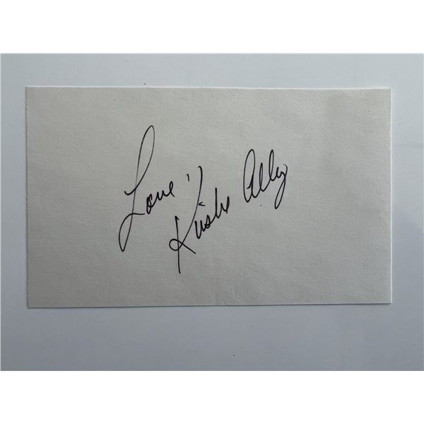 Cheers Kirstie Alley original signature