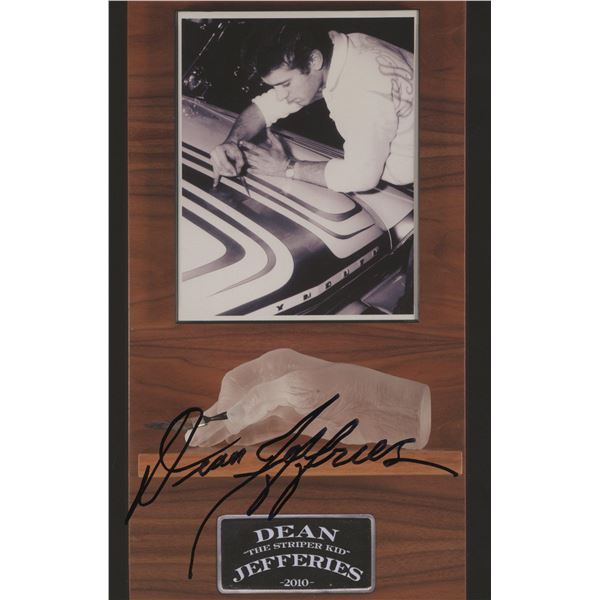Car Designer Dean Jeffries signed Rod & Custom Heritage Guild flyer