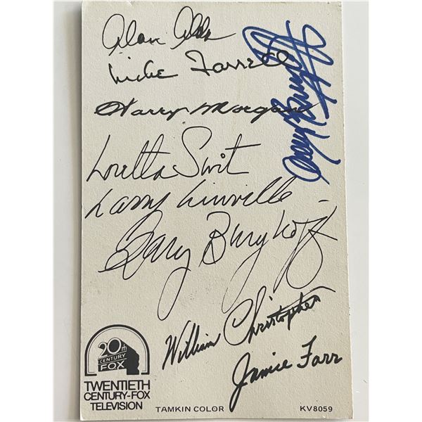 MASH cast signed photo