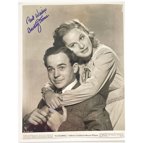 Rationing Dorothy Morris signed photo