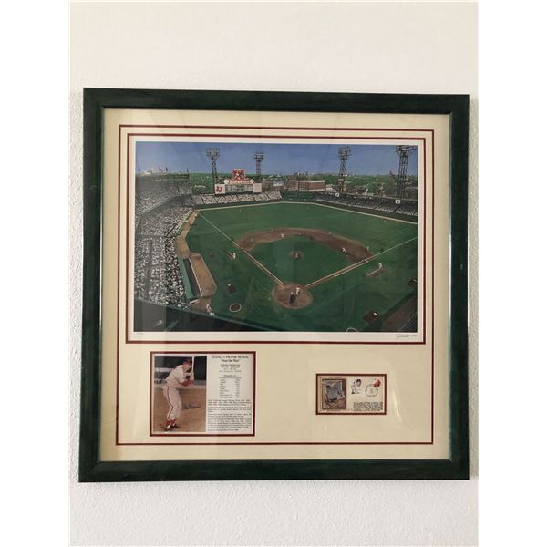 Stan Musial signed photo collage