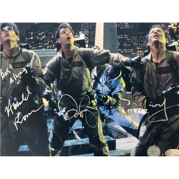 Ghostbusters cast signed photo. GFA authenticated