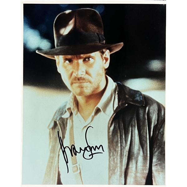 Indiana Jones Harrison Ford signed movie photo