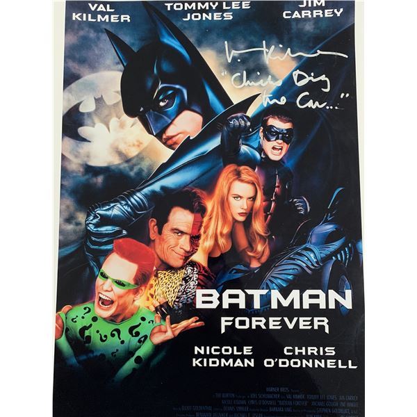 Val Kilmer signed Batman Forever mini poster