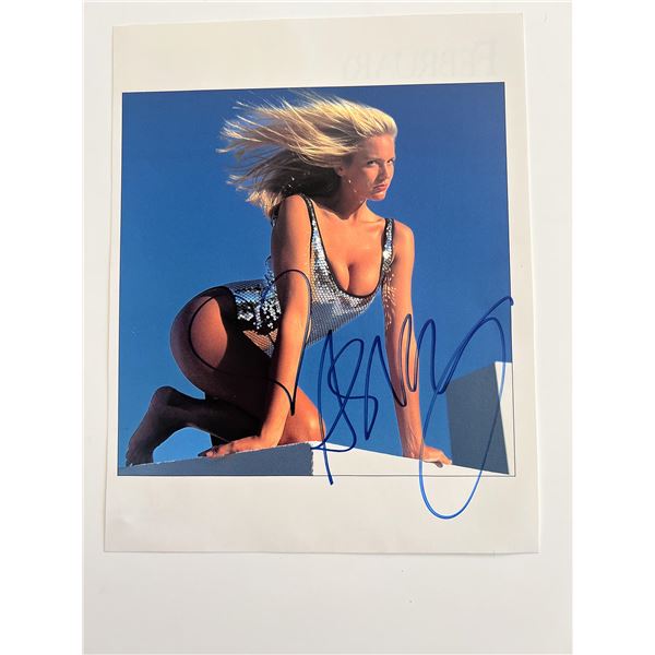 Sports Illustrated Model Ashley Montana signed calendar photo page