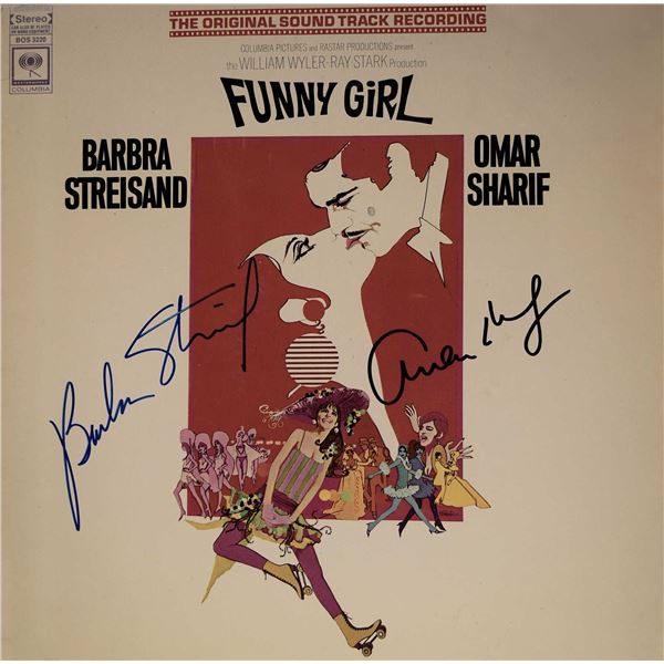 Funny Girl Barbra Streisand & Omar Sharif signed soundtrack