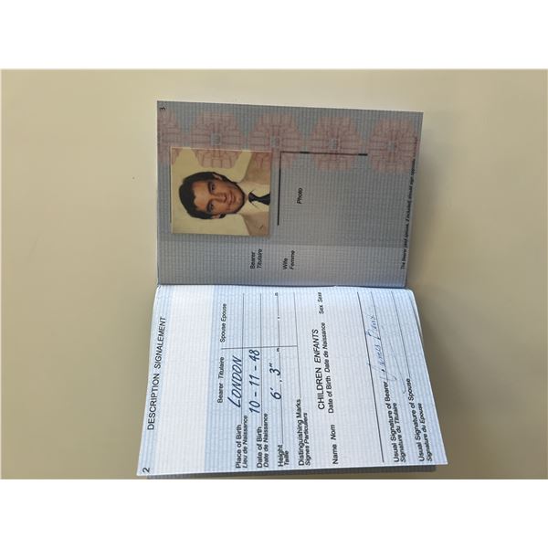 James Bond Timothy Dalton film passport prop