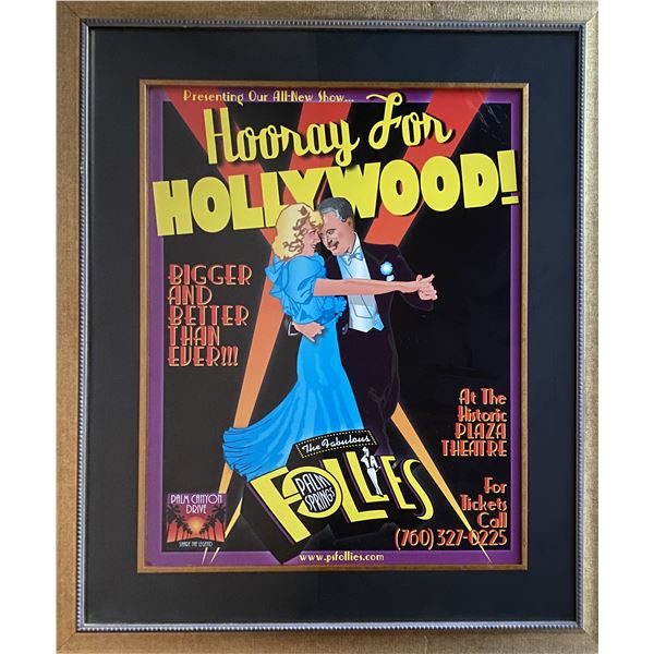 The Fabulous Follies Hooray For Hollywood unsigned poster