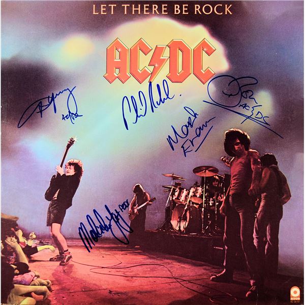 AC/DC signed Let There Be Rock album