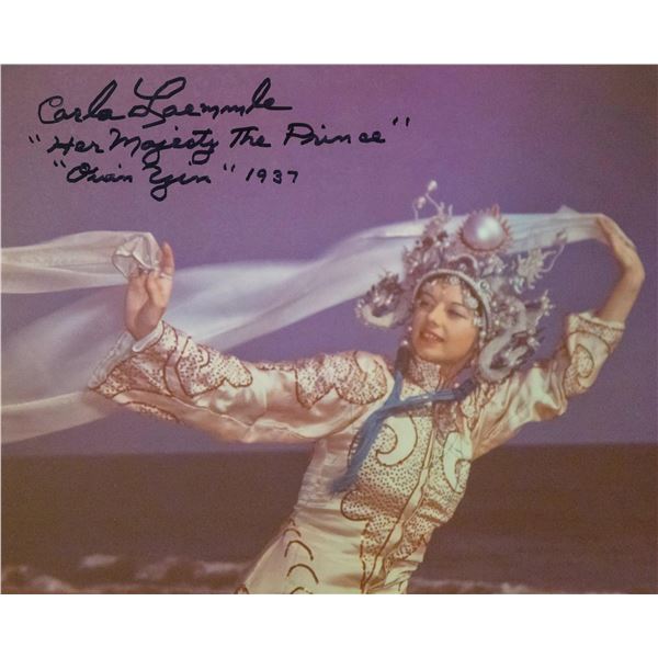 Carla Laemmle signed photo