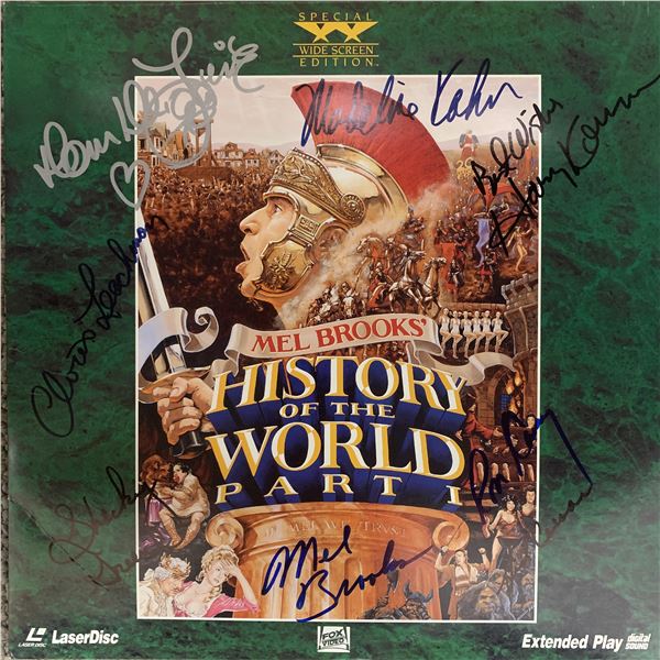 Mel Brooks cast signed History of World laser disc