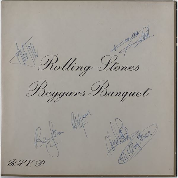 Rolling Stones w/ Brian Jones signed album