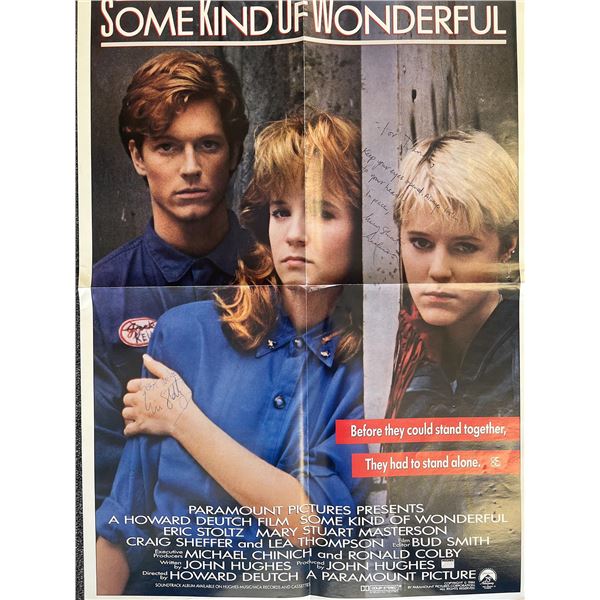 Some Kind of Wonderful Eric Stoltz and Mary Stuart Masterson signed movie poster