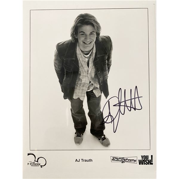 The Disney Channel AJ Trauth signed photo