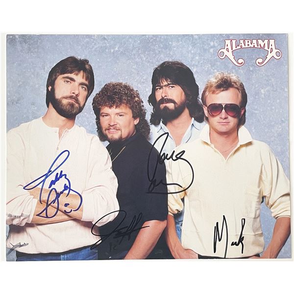 Alabama band signed photo