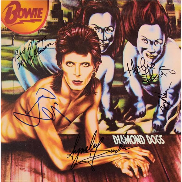 David Bowie signed Diamond Dogs album