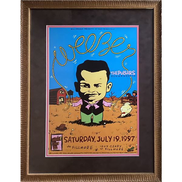 Weezer 1997 Fillmore concert poster
