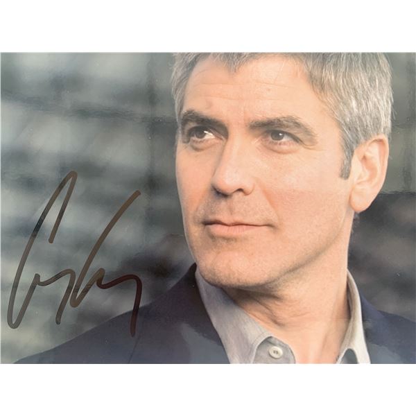 George Clooney signed photo