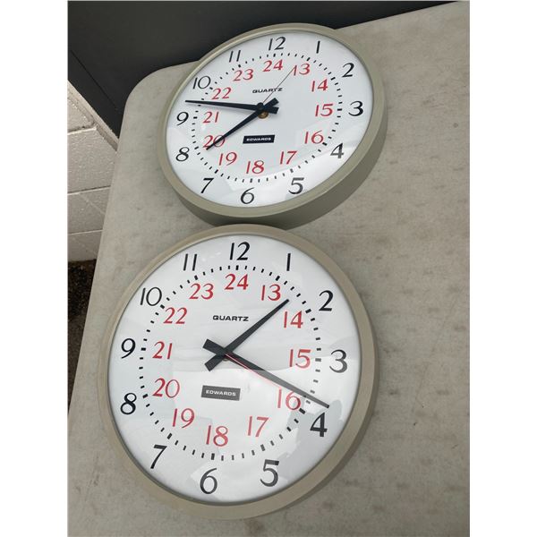 Quartz Edwards school wall clocks (2)