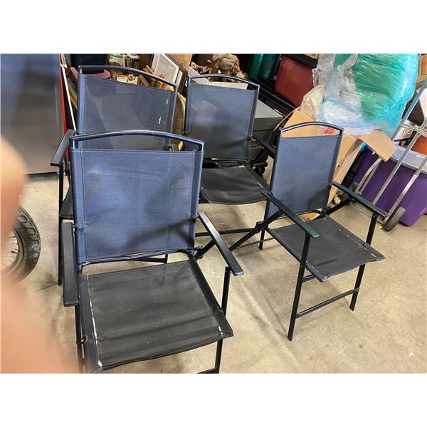 4 folding chairs