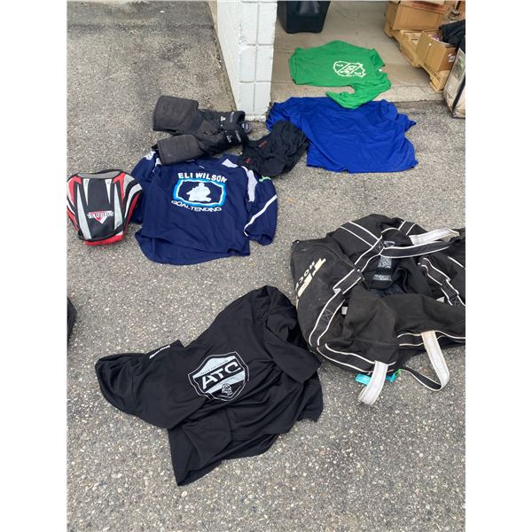 Hockey jerseys and bag etc