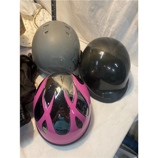 Lot of helmets