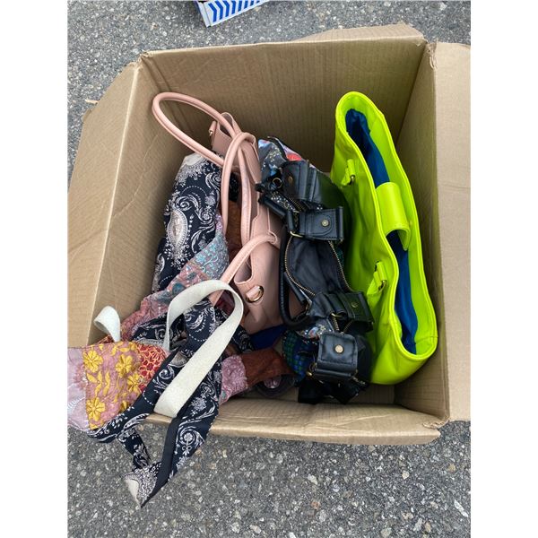 Assorted handbags