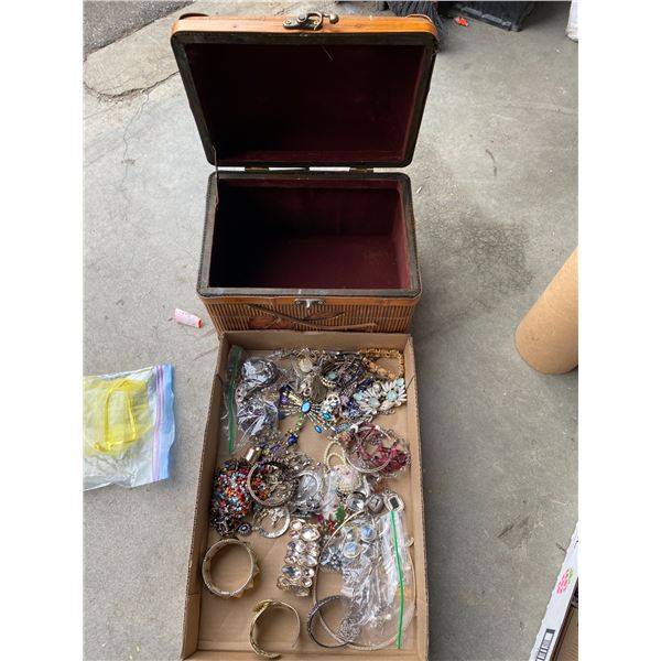 Costume jewelry and contents