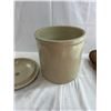 Image 7 : Medalta Crock with Lid and Masher
