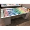 Image 2 : 8' X 5' GLASS TOP LAY OUT TABLE