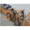 Image 3 : 6 ASSORTED WOOD/CARPET PORTABLE SAW HORSES