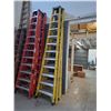 Image 2 : INDUSTRIAL LITE YELLOW 12' FIBERGLASS A-FRAME LADDER