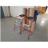 Image 1 : 7 ASSORTED ROLLS OF PACKING PAPER, AND 3 ASSORTED PAPER ROLL STANDS