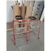 Image 2 : 7 ASSORTED ROLLS OF PACKING PAPER, AND 3 ASSORTED PAPER ROLL STANDS