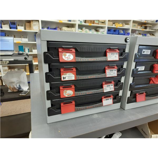 Wurth Drawer Module WURTH ORSY 100 PORTABLE 4 DRAWER PARTS/HARDWARE ORGANIZER WITH CONTENTS ...