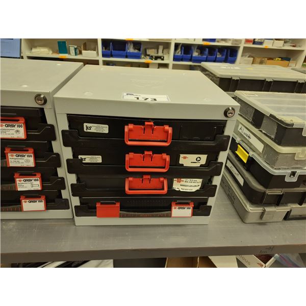 Wurth Drawer Module WURTH ORSY 100 PORTABLE 4 DRAWER PARTS/HARDWARE ORGANIZER WITH CONTENTS ...