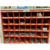 Image 3 : 3 SHELVES OF ASSORTED HARDWARE INCLUDING 2 - 40 CUBBY HARDWARE ORGANIZERS WITH