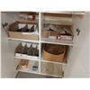 Image 3 : WHITE 2 DOOR 5 TIER STORAGE CABINET WITH CONTENTS OF ASSORTED HARDWARE